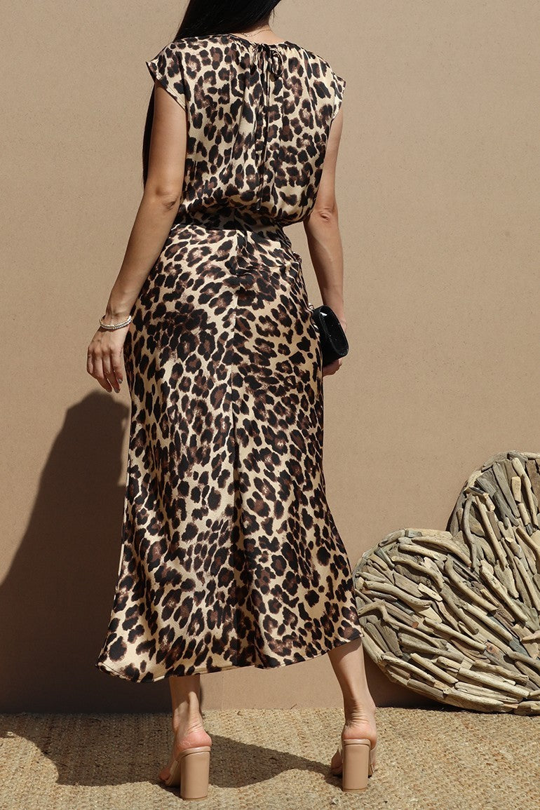 Vestido Maxi Animal Print
