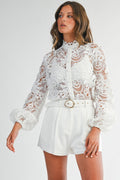 Blusa White Lace Premium