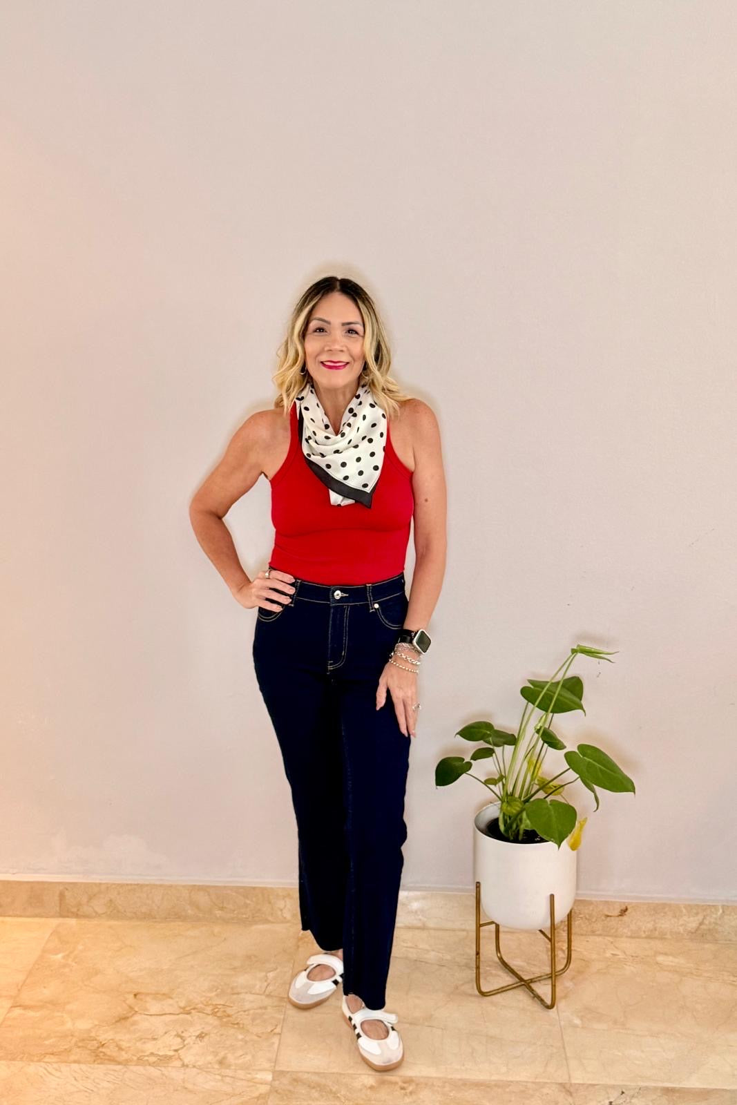 BANDANA SILK POLKA DOTS