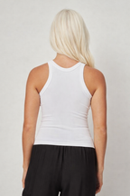 BASIC TANK TOP SEAMLESS WHITE